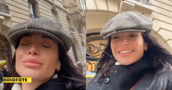 Bruna Gomes emociona-se ao ver neve pela primeira vez: 