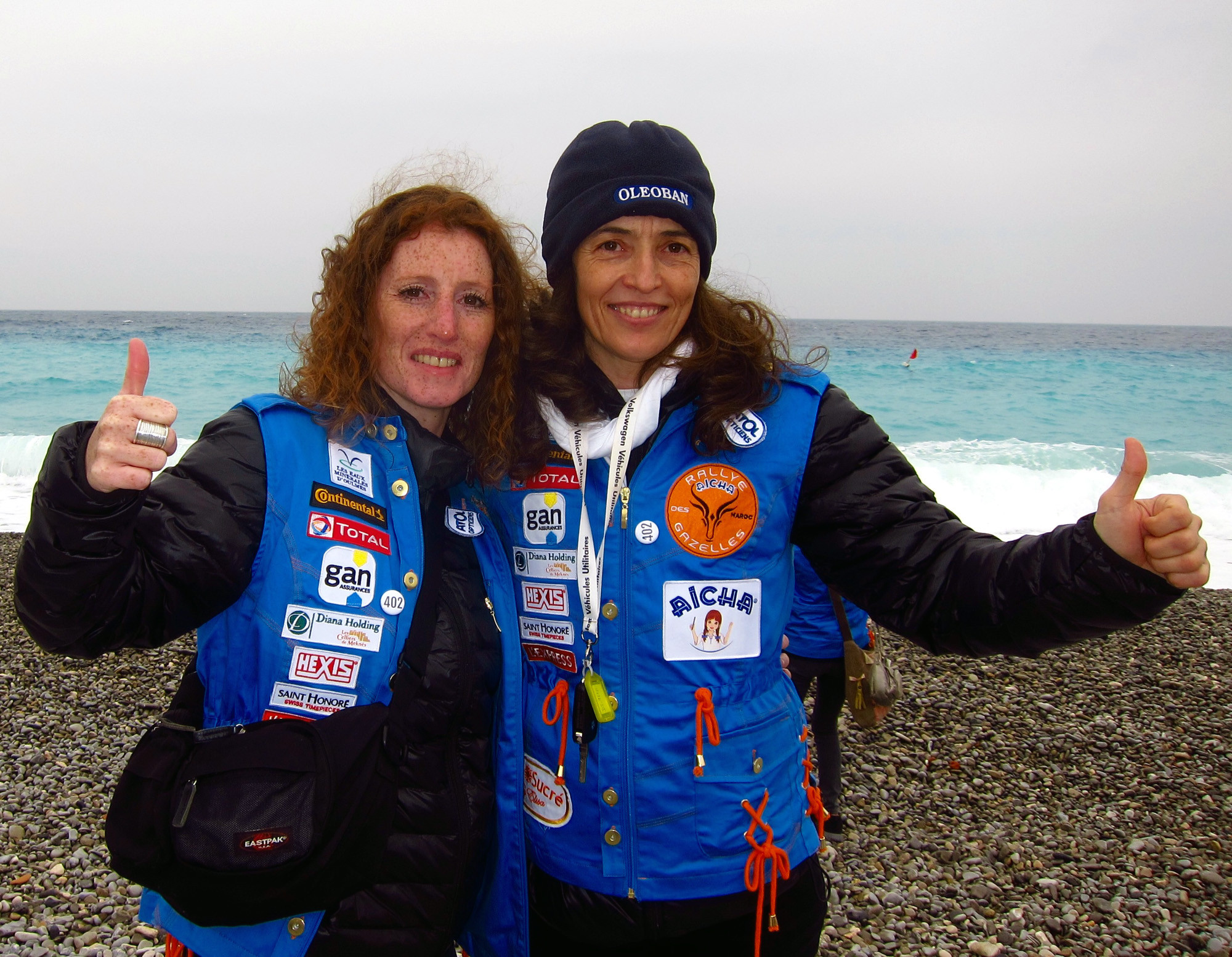 Elisabete Jacinto e France Clèves juntas neste Rallye Aicha des Gazelles.jpg