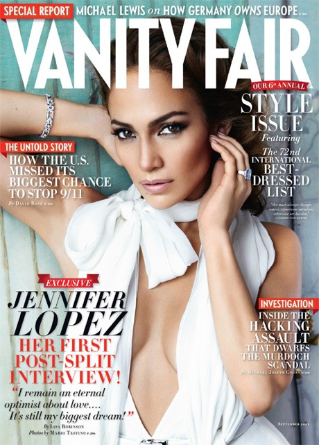Jennifer Lopez na Vanity Fair