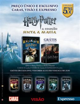 COLECÇÃO DVD “Harry Potter” com preço único e Exclusivo