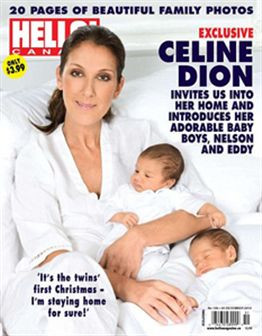 Celine Dion mostra os gémeos pela primeira vez