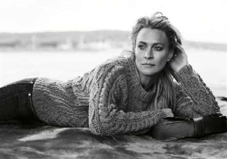 Robin Wright veste camisola de Marilyn para a Gerard Darel (com vídeo)