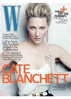 Cate Blanchett deslumbrante na capa da W