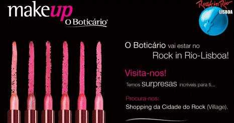 O Boticário vai estar no Rock in Rio Lisboa