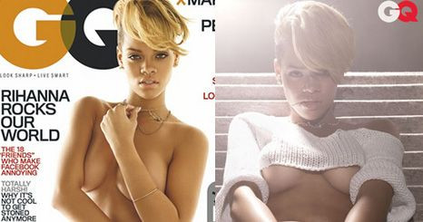 Rihanna em topless na GQ