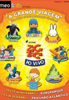 PASSATEMPO: Zig Zag ao Vivo - Temos 5 bilhetes duplos, dia 29 de Novembro &agrave;s 15h, no Europarque (PASSATEMPO ENCERRADO)