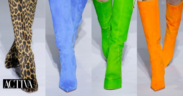 Botas de cano alto extravagantes e 