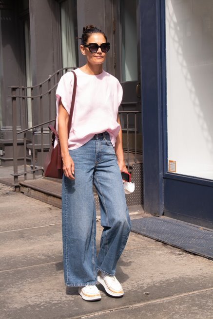 Os jeans de Katie Holmes custam menos de €40