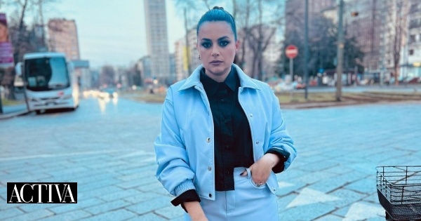 O look de Ana Guiomar na Semana de Moda de Milão