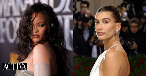 Rihanna e Hailey Bieber rendidas a tendência dos anos 1980