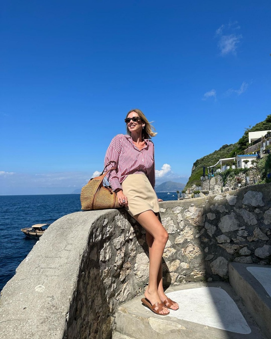 As peças da Zara e da Mango que fizeram Chiara Ferragni deslumbrar em Capri