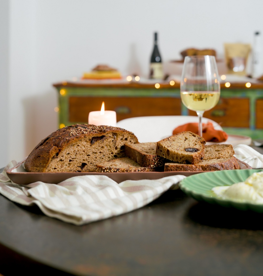 Pão de Pleurotus e Trufas Negras para celebrar Ano Novo 