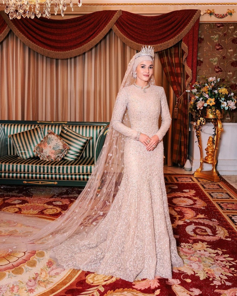 Um vestido de noiva para uma princesa real