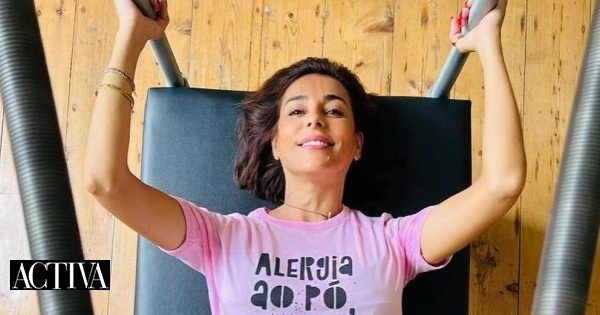 Inspire-se no treino de Pilates (e na t-shirt) de Catarina Furtado