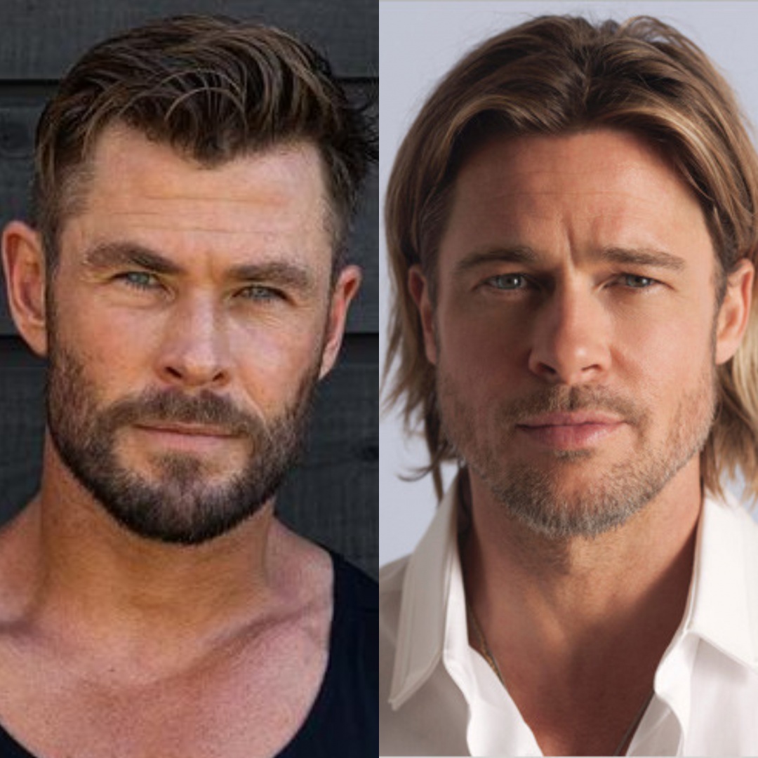 Chris Hemsworth afirma que Brad Pitt é o homem mais bonito que já viu no grande ecrã