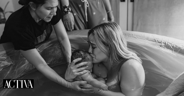 As espetaculares fotos do parto em casa do 4.º filho de Hillary Duff