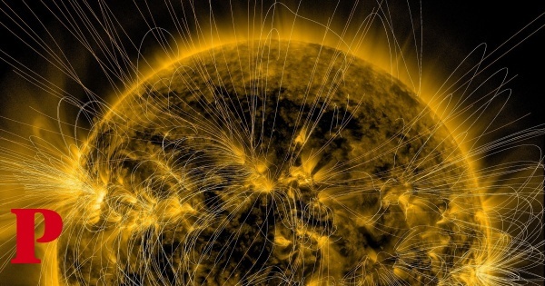 O campo magnético do Sol pode ter origem mais perto da superfície solar