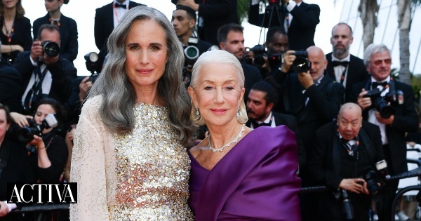 Andie MacDowell e Helen Mirren decretam o triunfo dos cabelos brancos