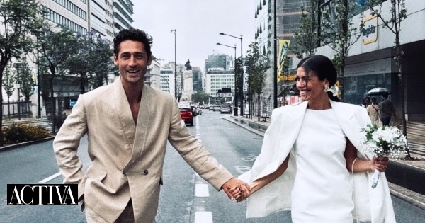 O elegante vestido midi que Isabela Valadeiro usou para se casar pelo civil com Carlos Ferra
