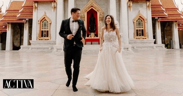 Um casamento chuvoso e um vestido de noiva a caminho do Guinness