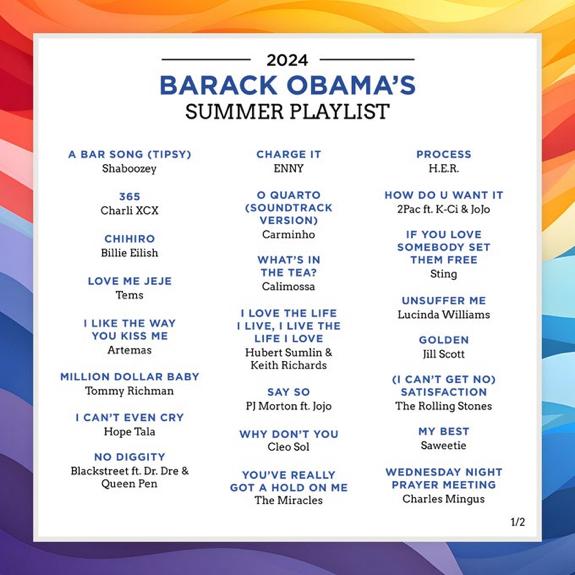 Carminho na playlist de verão de Barack Obama