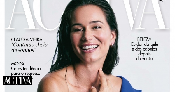 Cláudia Vieira é a capa de setembro da ACTIVA