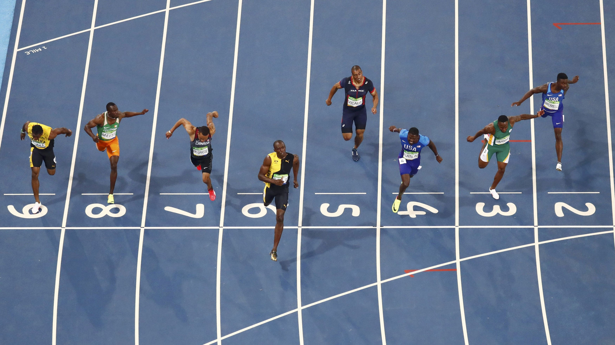 1, 2, 3… foi o Bolt outra vez