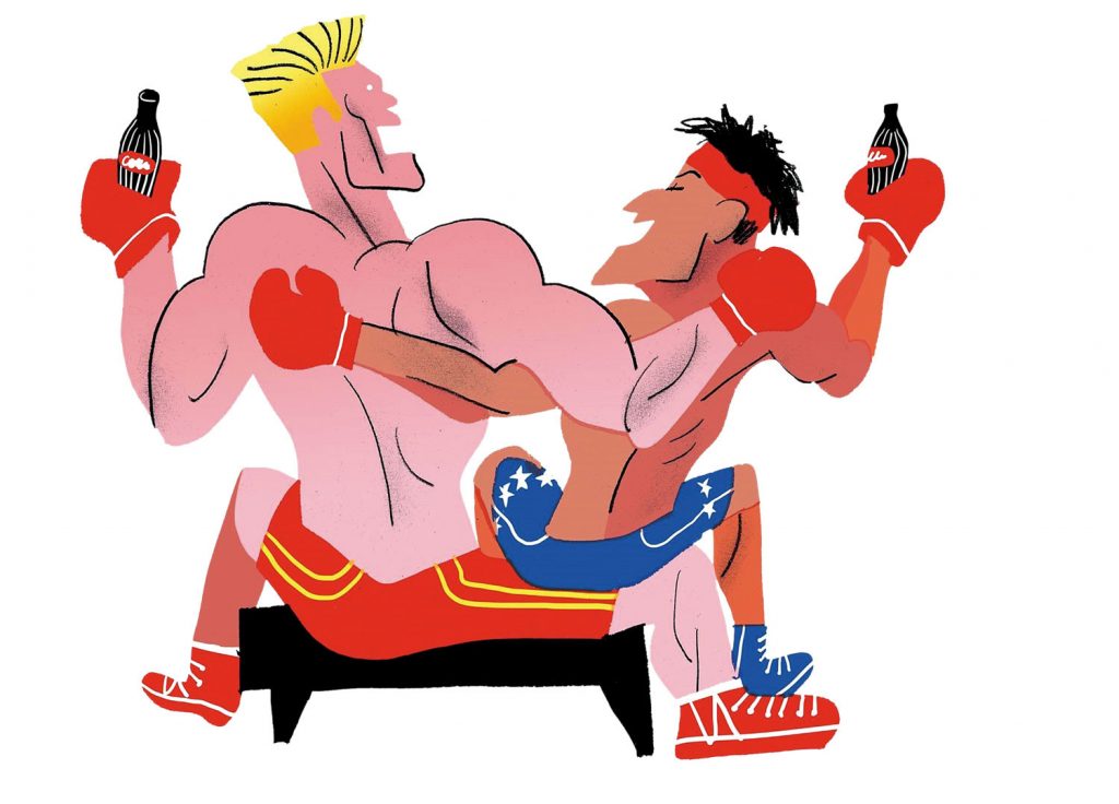 Rocky e Ivan Drago vão ao cinema