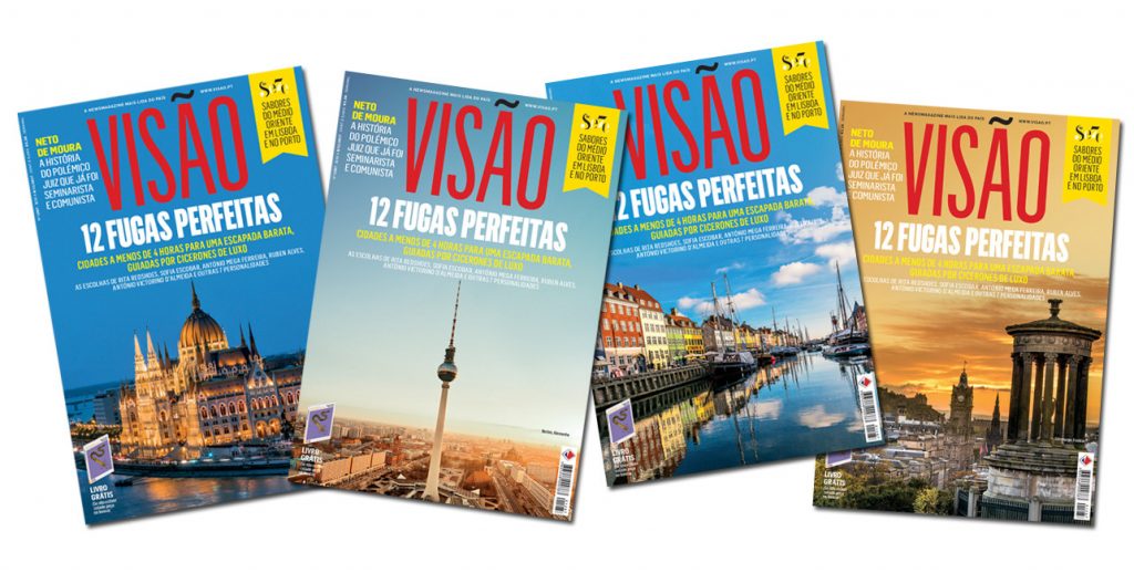 12 cidades para uma fuga inesquecível, 4 capas à escolha