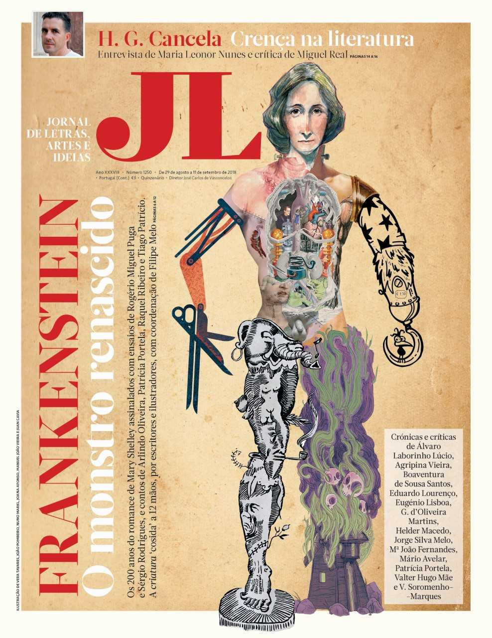 Seis ilustradores desenham a capa do JL