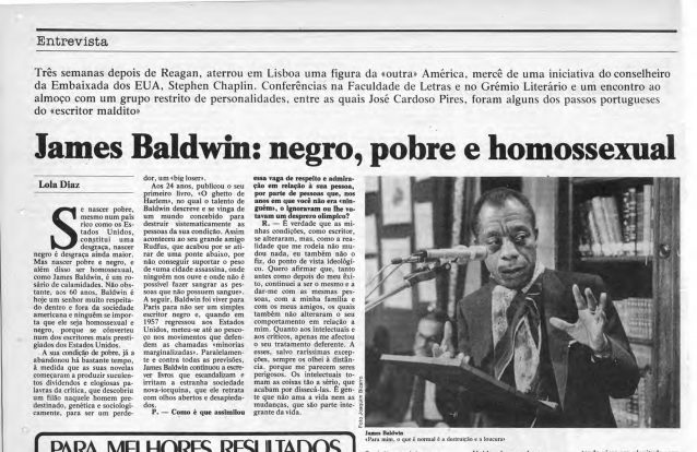 As noites lisboetas de James Baldwin  com Oulman, fados e bifes do Lacerda
