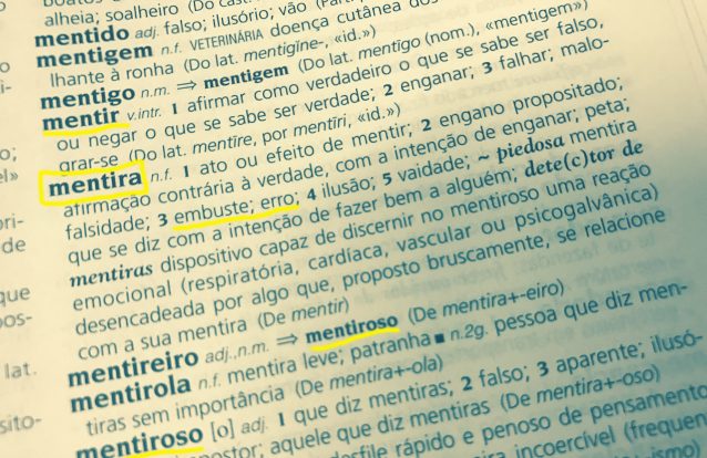 2016 e a "arte" da mentira