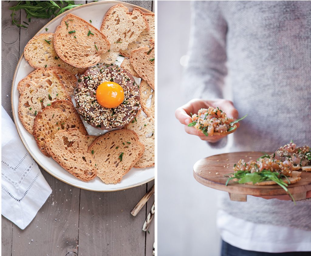Tapas de tártaro de atum, por Inês Simas