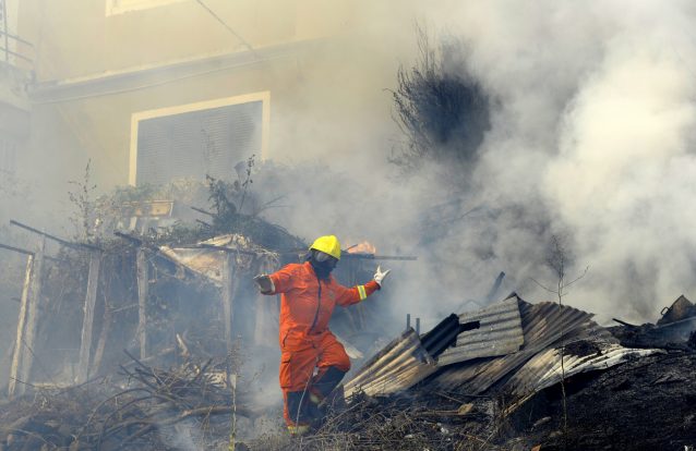 As imagens dos incêndios na Madeira