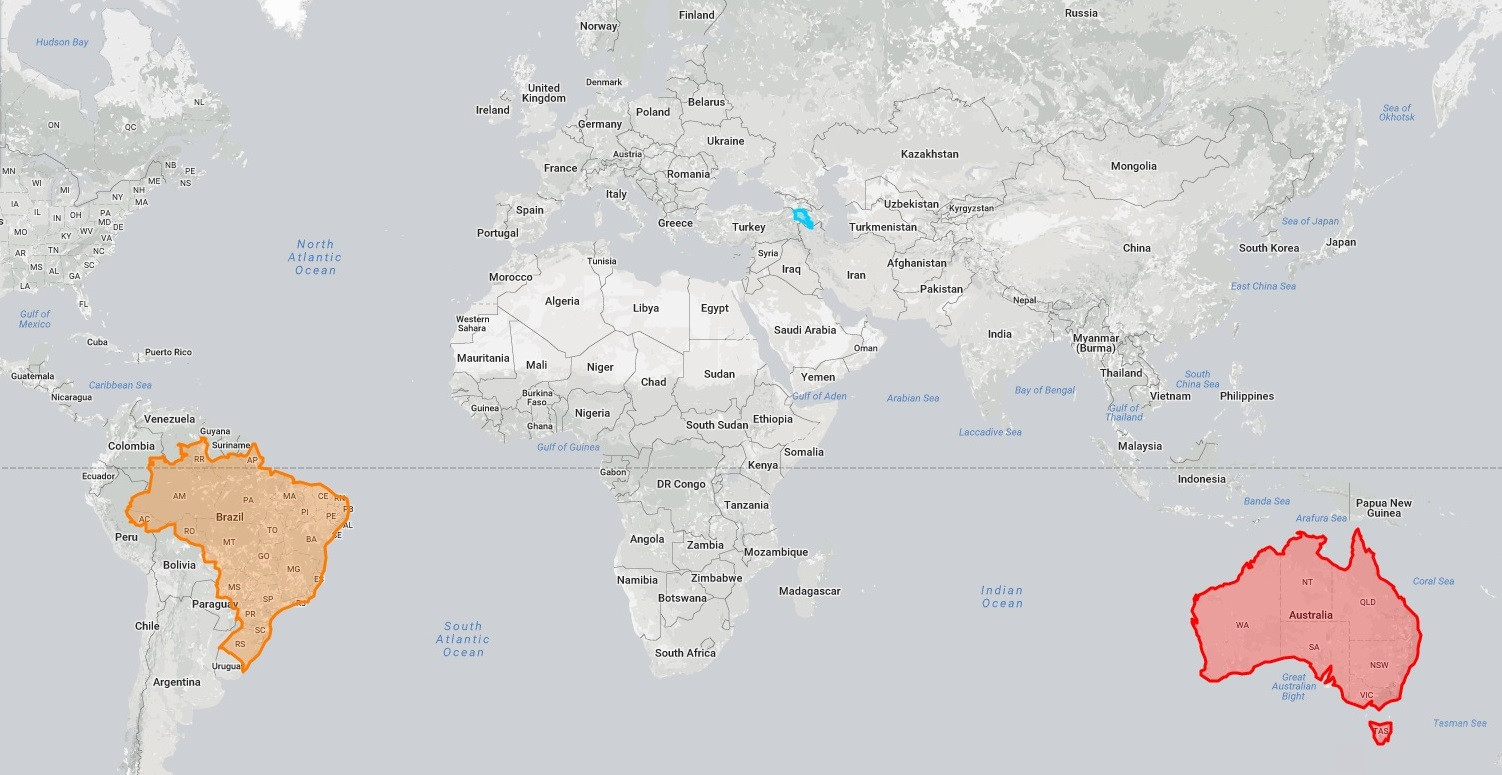 Visão  O mapa mundo que aprendemos na escola é uma farsa