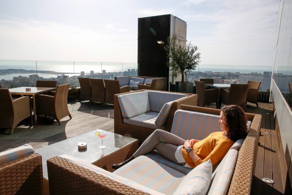 A descontração instalou-se no Porto Palácio Hotel