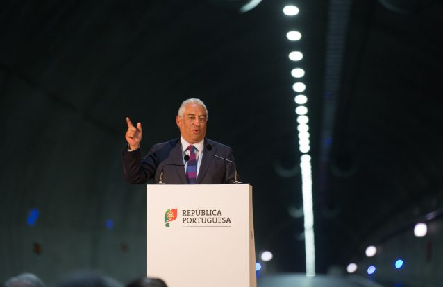 António Costa saúda José Sócrates pela inauguração do Túnel do Marão