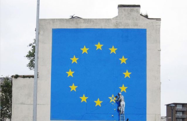 Banksy desenha desintegração da União Europeia