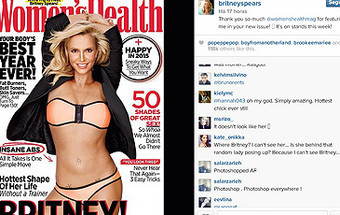 Capa com Britney Spears acusada de manipulação com Photoshop