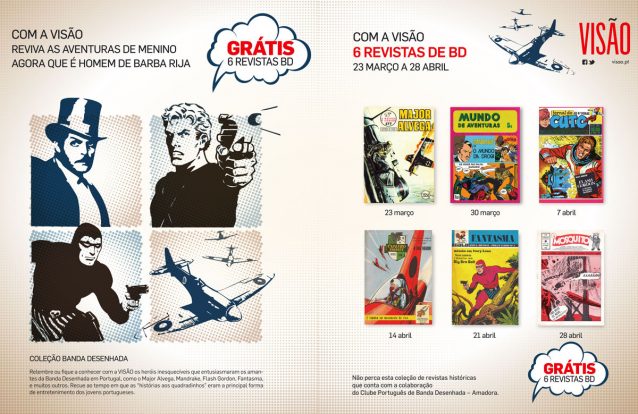 Colecção de banda desenhada grátis com a VISÃO