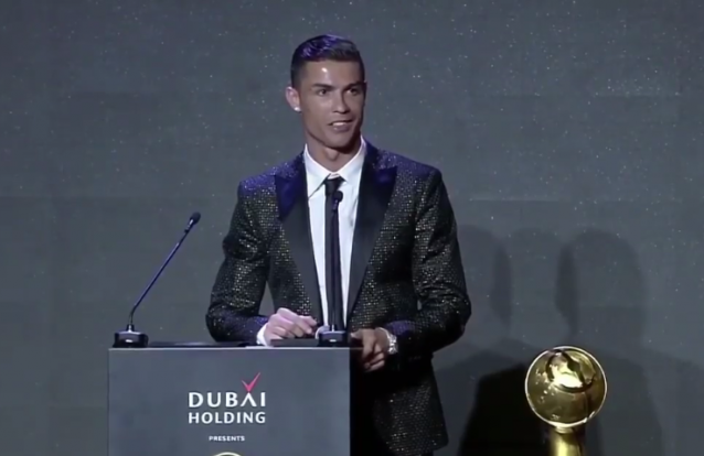 Cristiano Ronaldo vence prémio de melhor jogador dos Globe Soccer Awards