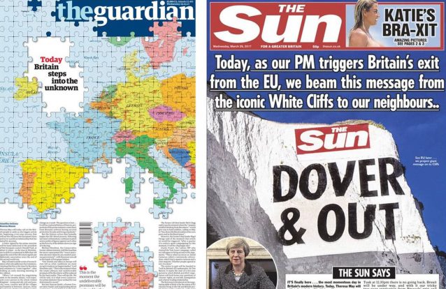 Euforia e o salto no escuro: os jornais britânicos em dia de Brexit