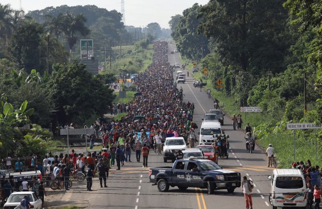 Êxodo de migrantes da América Central desafia Trump