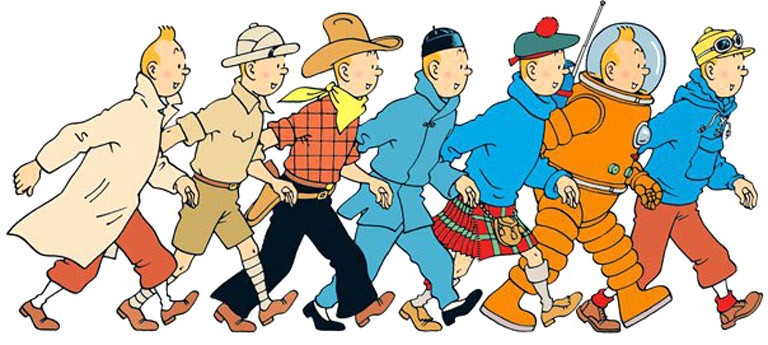 Hergé leva Tintim ao museu, sem pagar bilhete