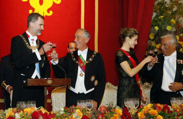 Homenagem a Afonso Henriques no jantar oferecido aos reis de Espanha