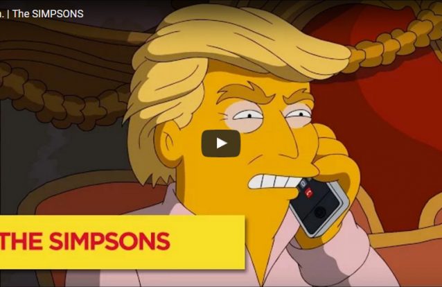 Homer Simpson escolhe Trump para Presidente, mas depois muda de ideias