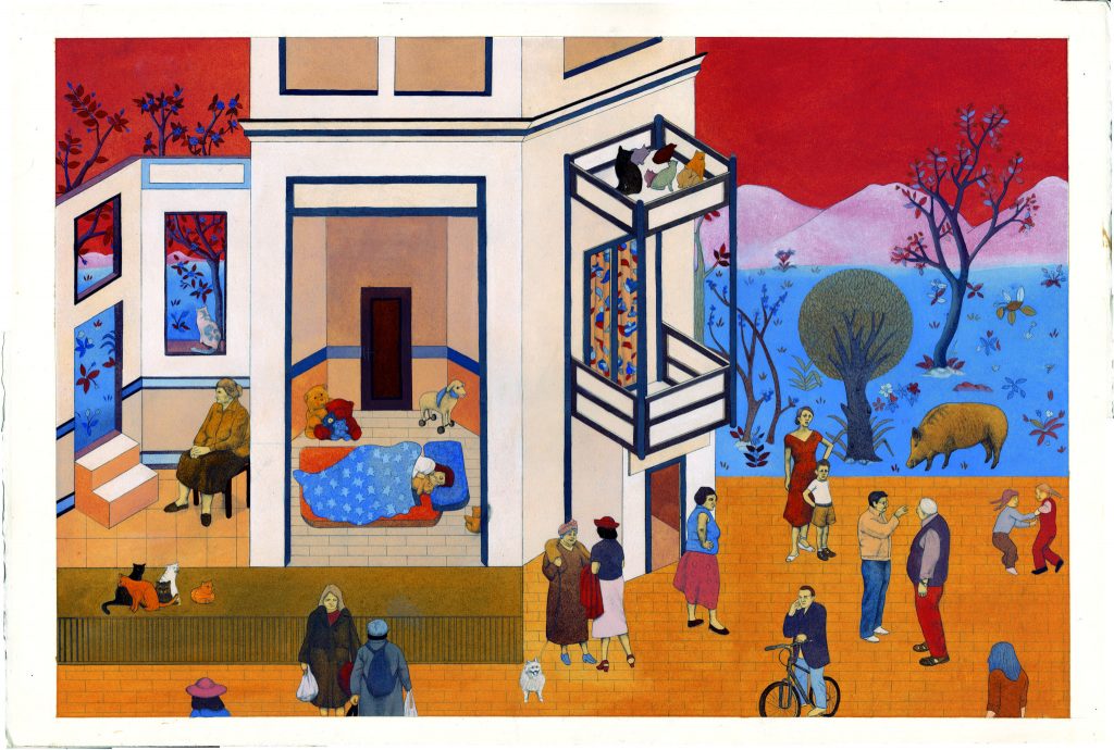 Ilustração para a infância no Museu da Eletricidade