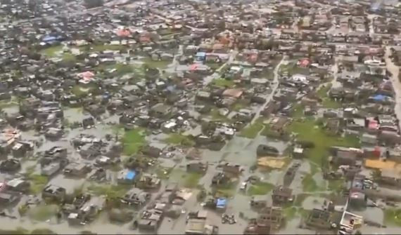 Imagens aéreas mostram dimensão da devastação em Moçambique