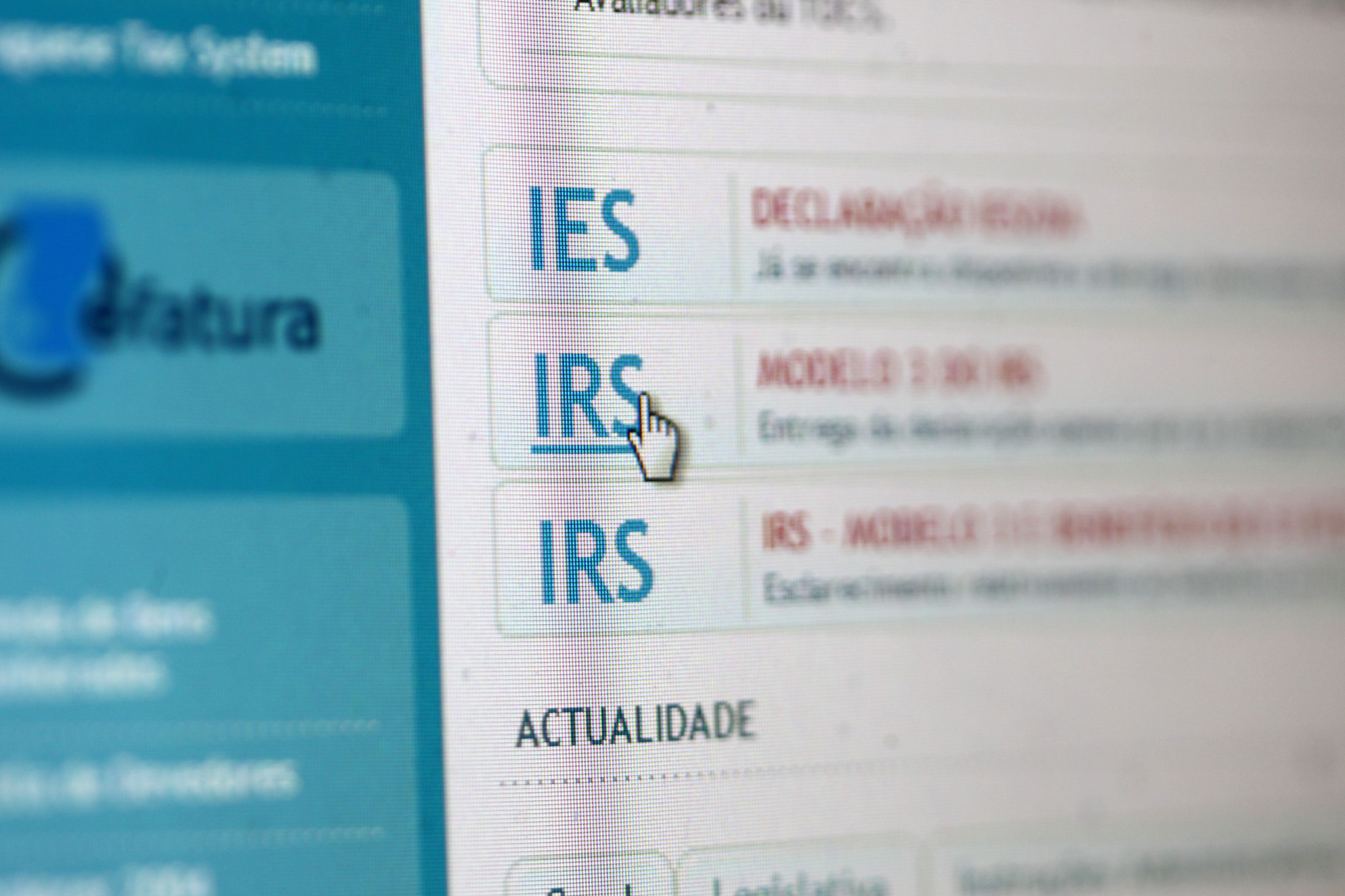 IRS Automático: Aviso à navegação