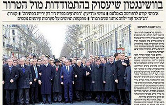 Jornal israelita apaga mulheres das fotos da marcha em Paris 2